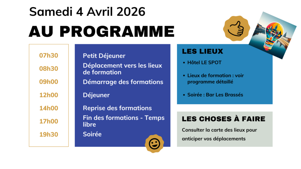 Programme FrancoFormation Samedi